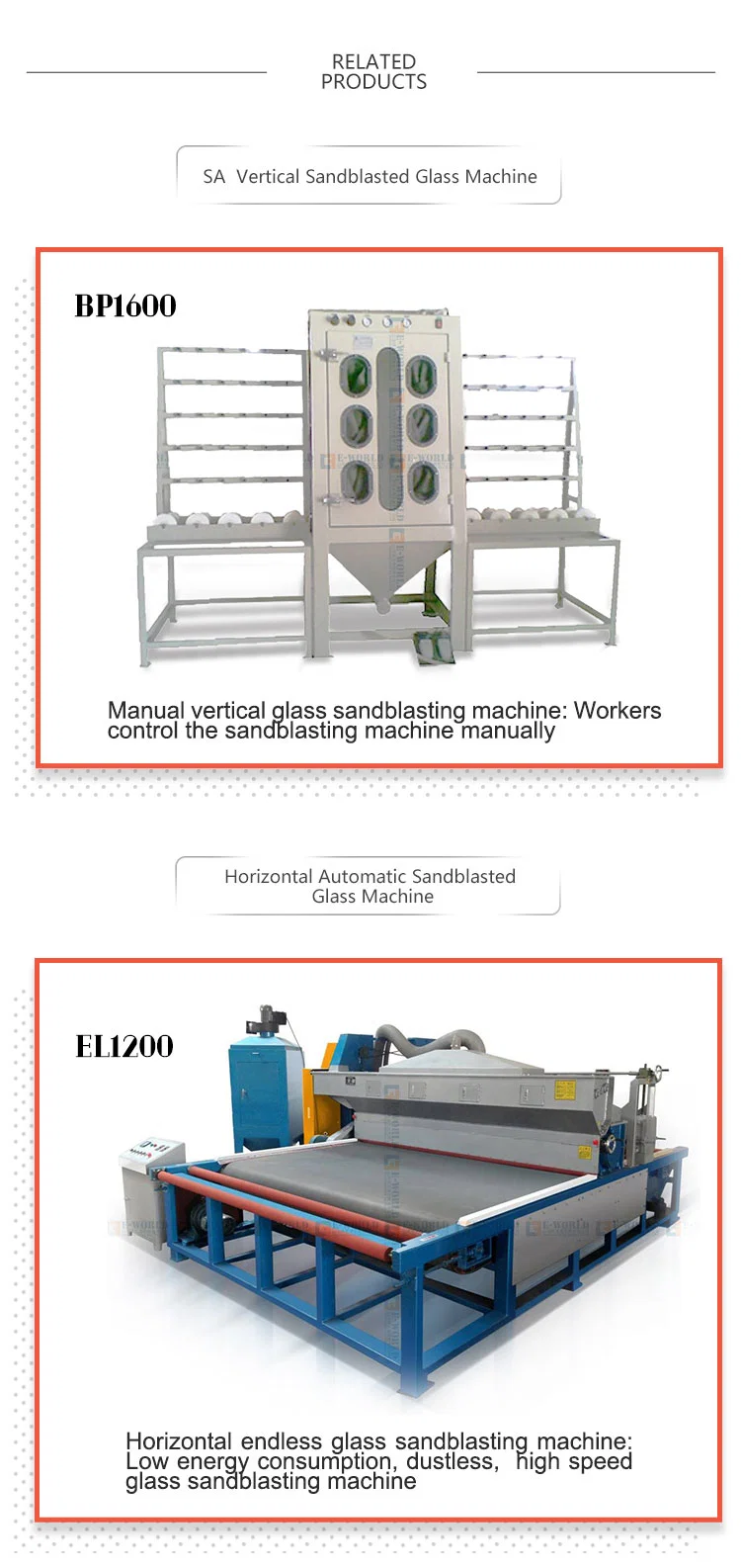 Automatic Glass Frosting Machine Sandblasting Machinery PS2000mm